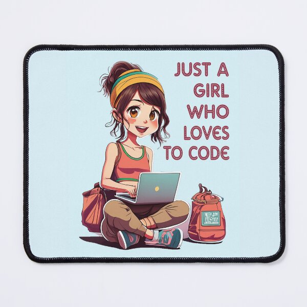 Item preview, Just a girl who loves to code designed and sold by BuxomBabe21.