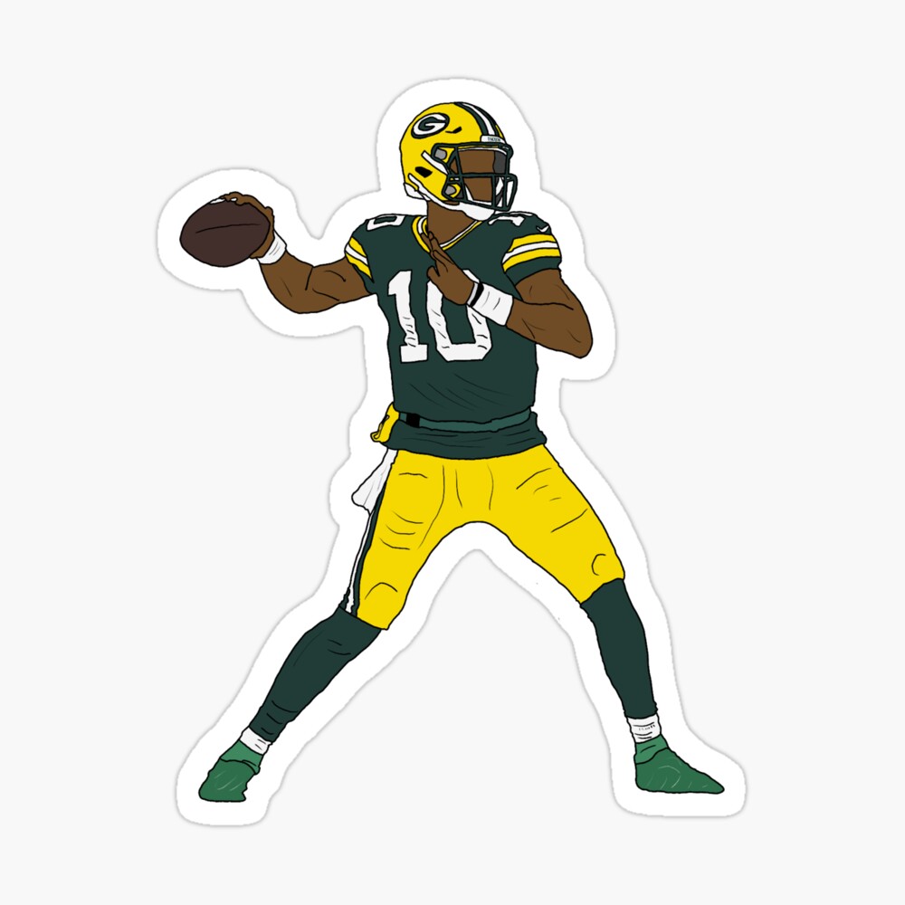 Aaron Jones Green Bay Packers Sombrero Mounted Print for Sale by  Stayfrostybro