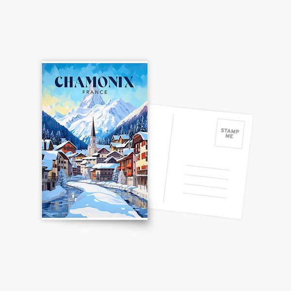 Item preview, Chamonix France Travel Print designed and sold by ArtVueStudio.