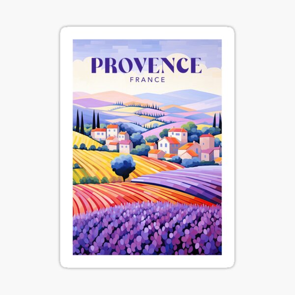 Item preview, Provence France Travel Print designed and sold by ArtVueStudio.