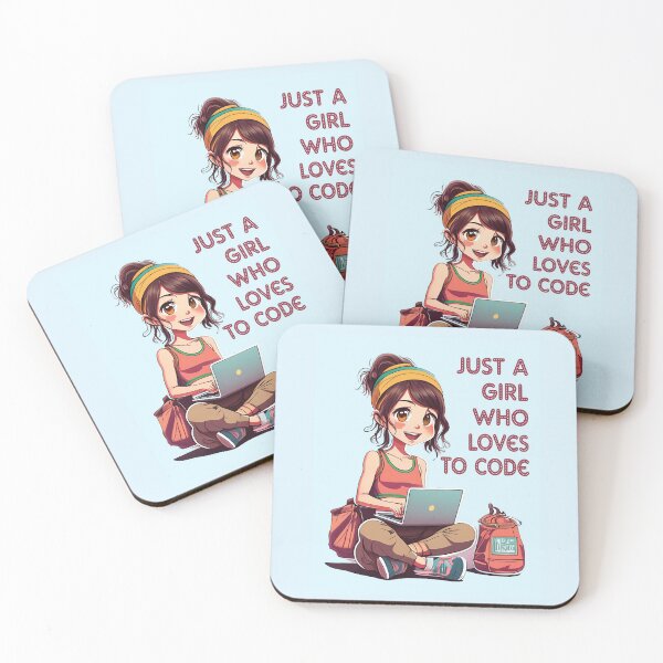 Item preview, Just a girl who loves to code designed and sold by BuxomBabe21.