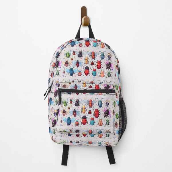 Item preview, Cute colorful bug cartoons smiling in the style of animation stills designed and sold by AI-Only Creations.