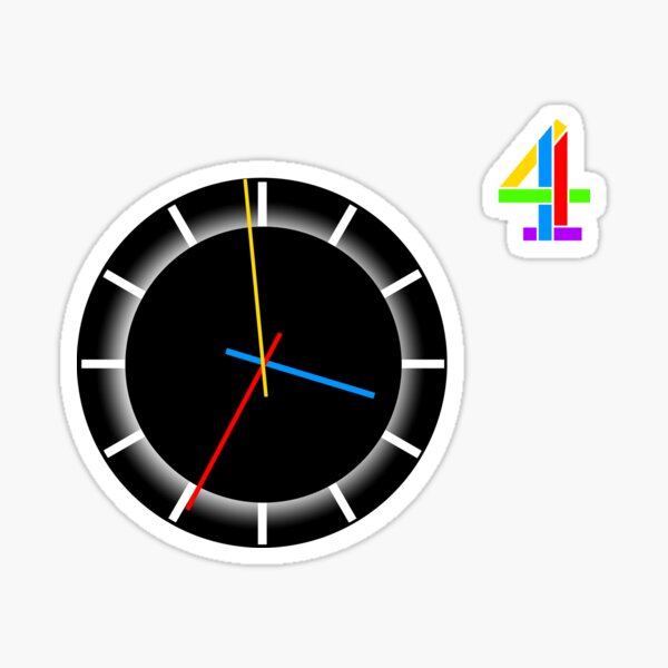 Item preview, Channel 4 (UK) close down clock 1980's designed and sold by penfold75.