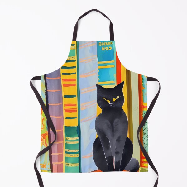 Item preview, Bookish Cat Aesthetic - Cat On A Bookshelf designed and sold by Wiss2Arts.