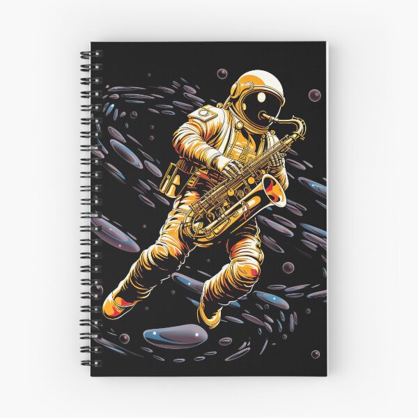 Item preview, Harmonies in the Cosmos: Astronaut in Space Playing a Saxophone designed and sold by ThePurpleMelon.