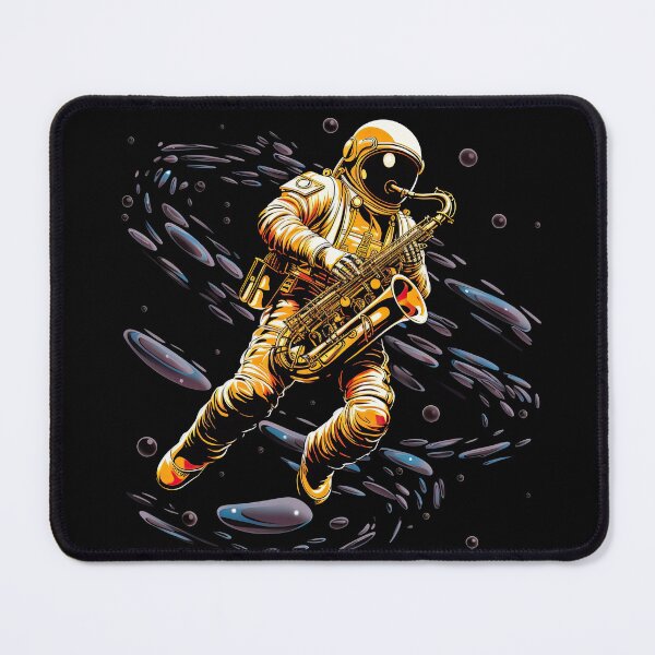 Item preview, Harmonies in the Cosmos: Astronaut in Space Playing a Saxophone designed and sold by ThePurpleMelon.