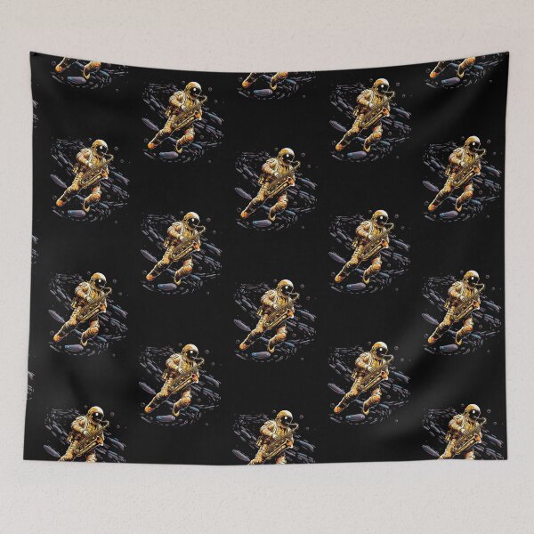 Item preview, Harmonies in the Cosmos: Astronaut in Space Playing a Saxophone designed and sold by ThePurpleMelon.