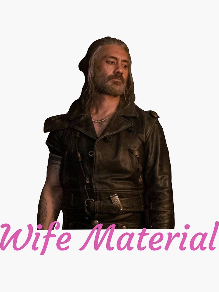 Ofmd-Blackbeard is Wife Material  Sticker for Sale by Tallullahprints