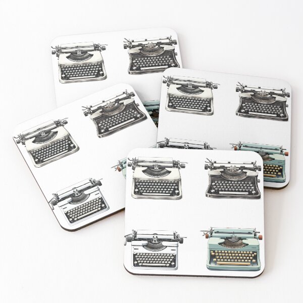 Item preview, Set of Vintage Typewriter Stickers designed and sold by Marvel Selke.