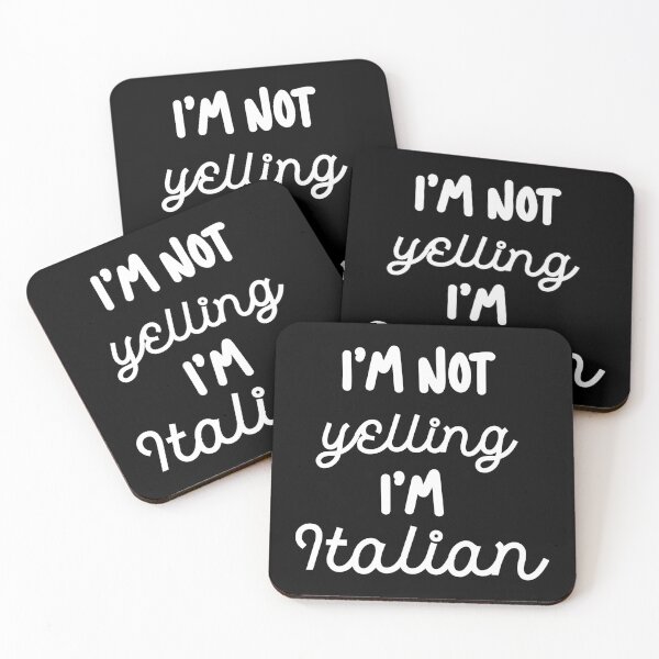 Item preview, Im not yelling Im Italian /white/ designed and sold by EmeraldeaArt.