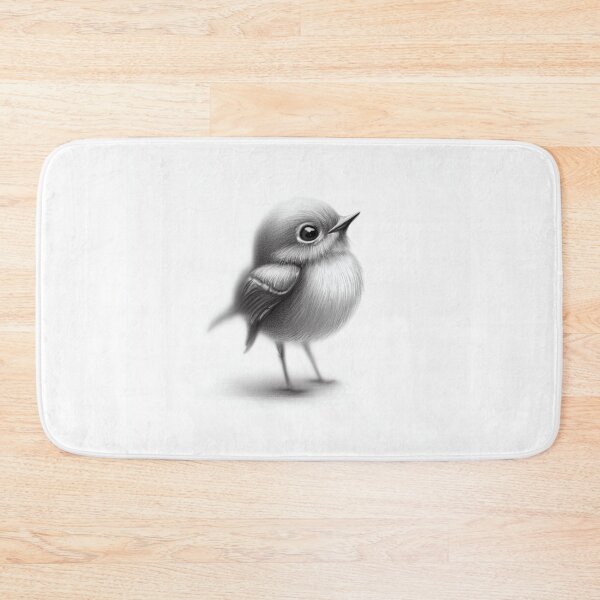 Item preview, Feathered Whispers: Pencil Sketch of a Delicate Bird designed and sold by ReplyGirl.