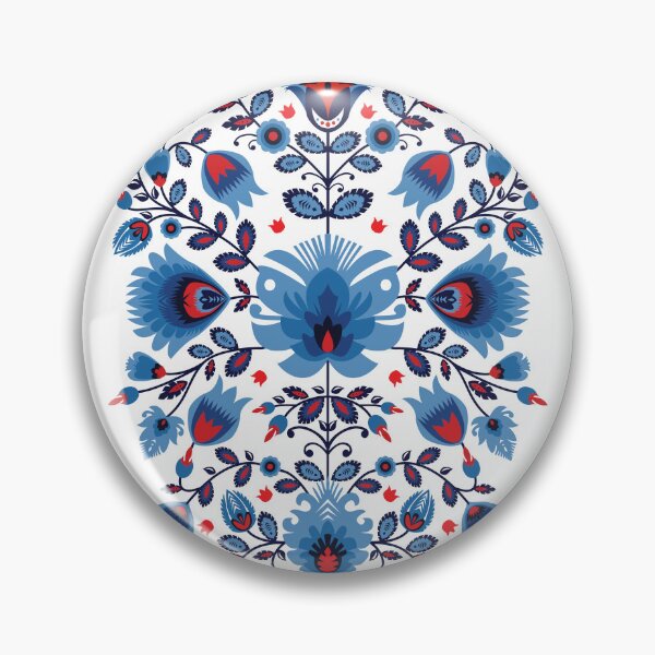 Item preview, Symphonic Blossoms: A Lowicz Overture in Blue and Red designed and sold by FK-UK.
