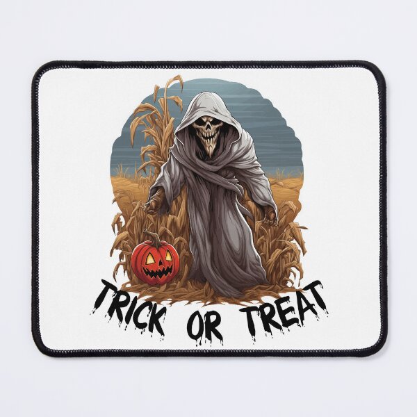 Item preview, Grim Reaper In A Cornfield - Trick Or Treat (Black Lettering) designed and sold by VelvetRoom.