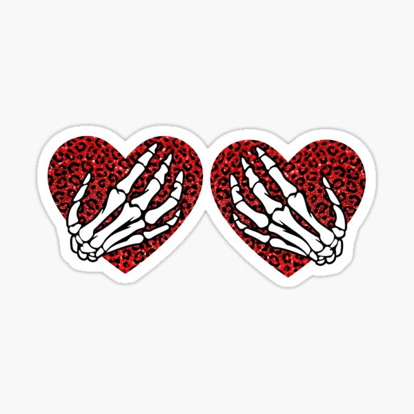 Skeleton Hand Bra Stickers for Sale