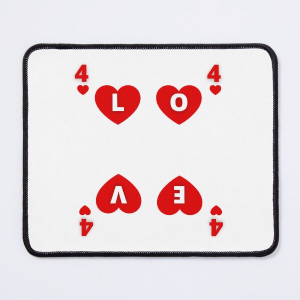 Item preview, 4 of hearts card designed and sold by PiotrRoguski.