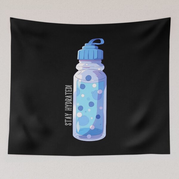 Item preview, Stay Hydrated ! Cute blue water bottle designed and sold by KIBBYKO.