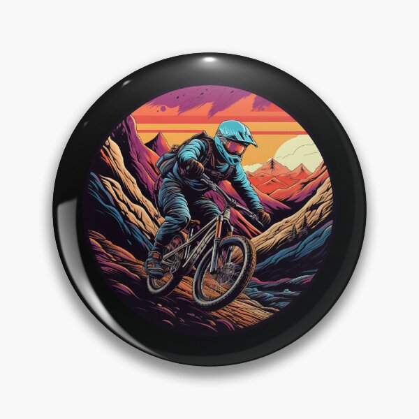 Item preview, Mountain Bike Downhill Retro Vintage Gift designed and sold by T-shirt-Designs.