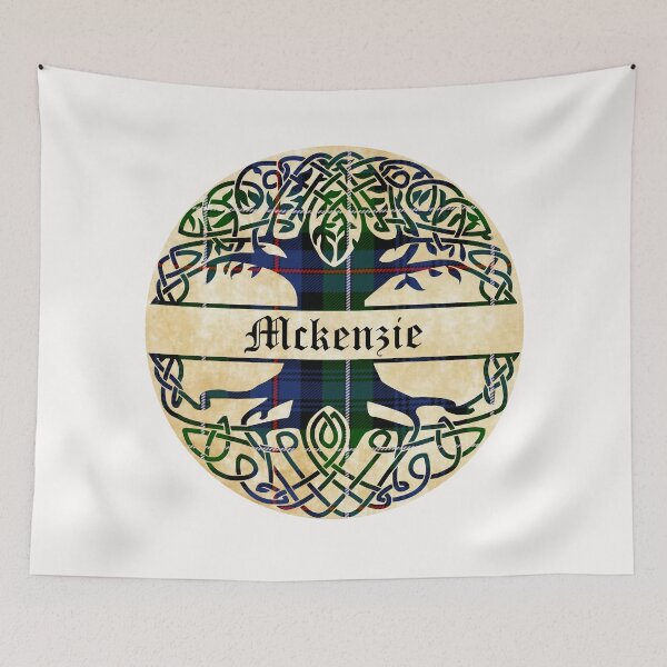 Item preview, Mckenzie Tree of Life Clan Scottish Surname tartan designed and sold by BagTown Clans.