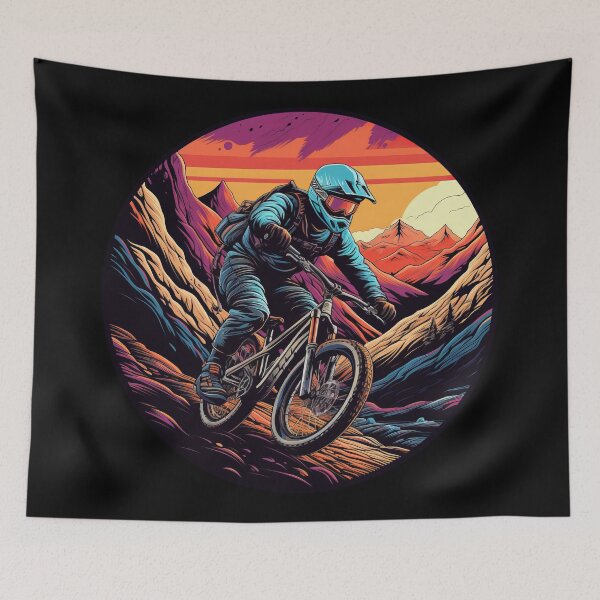 Item preview, Mountain Bike Downhill Retro Vintage Gift designed and sold by T-shirt-Designs.