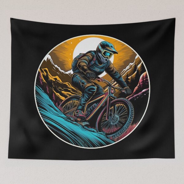 Item preview, Downhill Mountain Bike Retro Vintage Gift designed and sold by T-shirt-Designs.