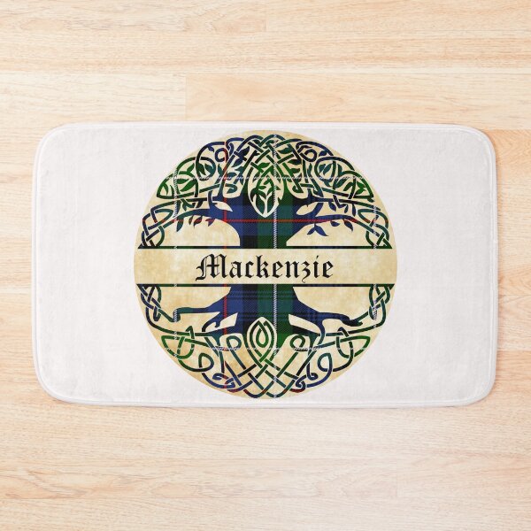 Artikelvorschau, Mackenzie Tree of Life Clan schottischer Nachname Tartan entworfen und verkauft von BagTown Clans.