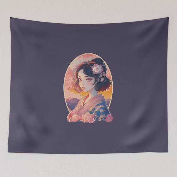 Item preview, Vintage Japanese Illustration designed and sold by Selenes Designs.