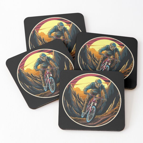 Item preview, Down Hill Mountain Trail Biking Retro Vintage Gift designed and sold by T-shirt-Designs.