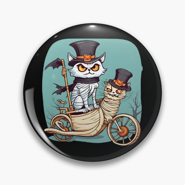 Item preview, Two Mummy Cats Go To Halloween Party designed and sold by BloomCatB.