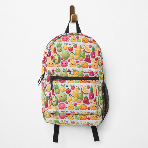 Item preview, Cute colorful fruit cartoons smiling in the style of animation stills designed and sold by AI-Only Creations.