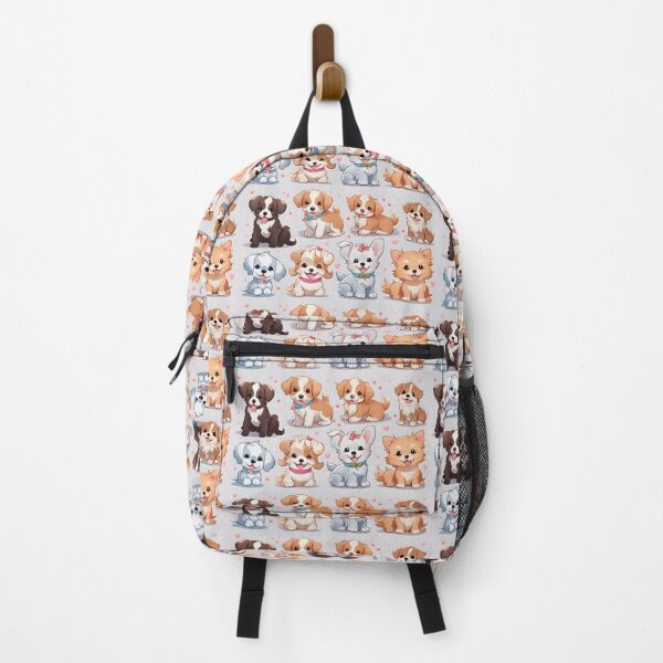 Item preview, Cute colorful cartoon dogs and puppies smiling in the style of charming realism designed and sold by AI-Only Creations.