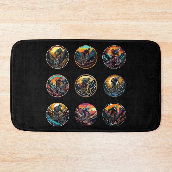 Item preview, Mountain Bike Downhill Retro Vintage Gift Sticker Pack designed and sold by T-shirt-Designs.