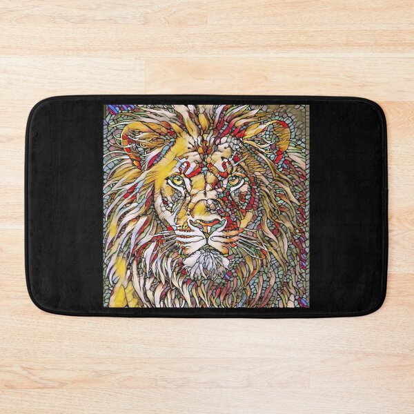 Item preview, Colorful Lion Stained Glass Style designed and sold by TGAL2.