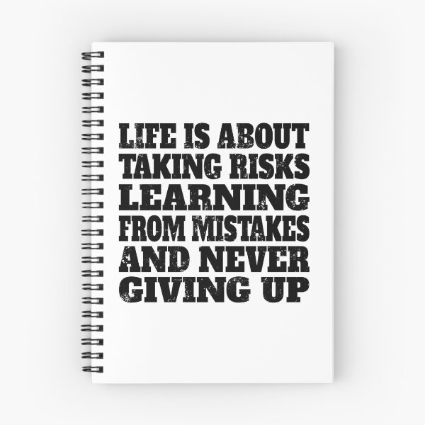 Item preview, Life is about taking risks, learning from mistakes, and never giving up designed and sold by nikolaj1301.