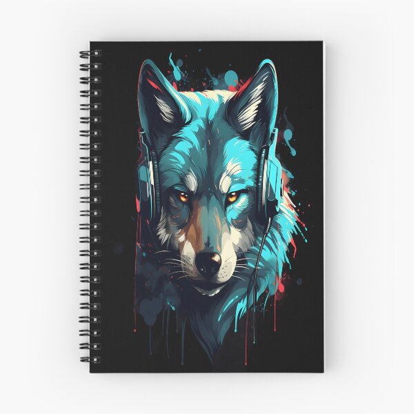 Item preview, wolf with headphones  designed and sold by ZEGHO.