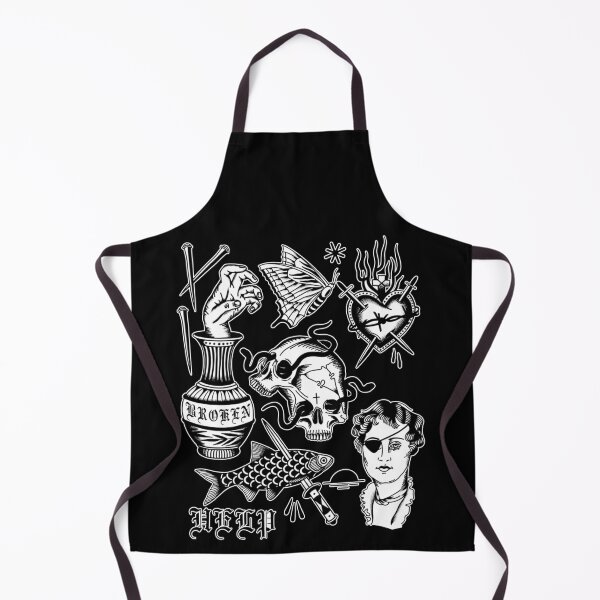 Item preview, Traditional American Tattooing Style Occult Gothic Witchy spooky Halloween Drawings Biker Tattoo Artist  designed and sold by Reign Of Darkness.