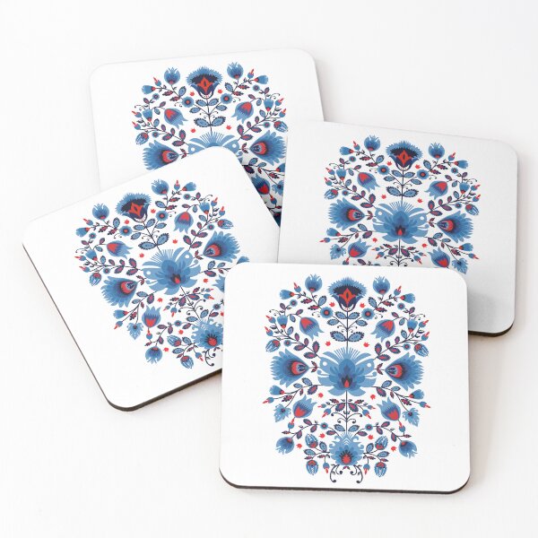 Item preview, Symphonic Blossoms: A Lowicz Overture in Blue and Red designed and sold by FK-UK.