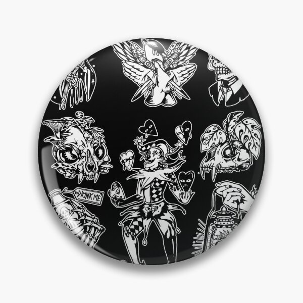 Item preview, Occult Gothic Witchy spooky Reaper Death Halloween Drawings Biker Tattoo Artist Traditional American Tattooing Style  designed and sold by Reign Of Darkness.