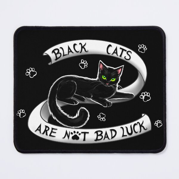Item preview, Black Cats Are Not Bad Luck designed and sold by AshKittyArt.