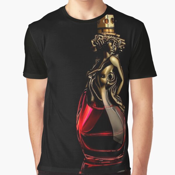 Red Picassoesque Perfume Bottle Graphic T-Shirt
