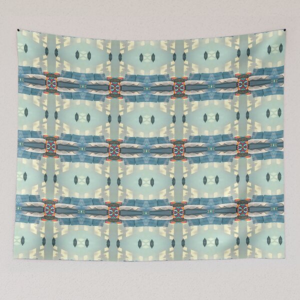 Item preview, Lounge Reflections Photo Pattern Blue designed and sold by vallisrowe.