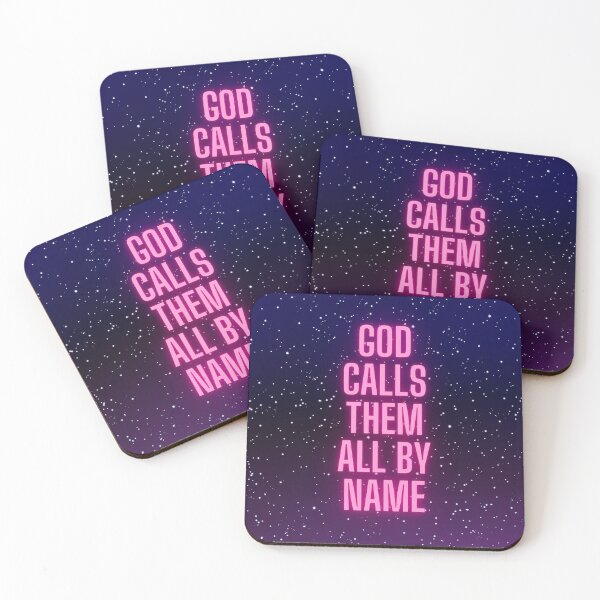 Item preview, God calls the stars by name Pink Psalms 147:4 designed and sold by Neeshki.