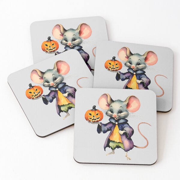 Item preview, Cute Little Mouse and Halloween Pumpkin designed and sold by BloomCatB.