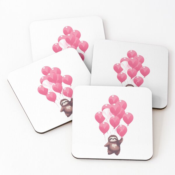 Item preview, Sloth holding balloons designed and sold by PawelNature.