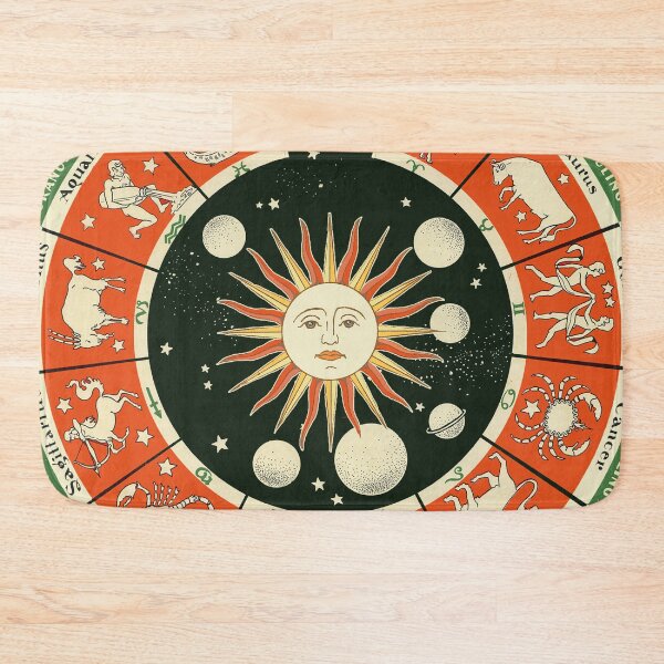 Item preview, Astrological Wheel. Vintage zodiac chart wheel designed and sold by MINDTHECHERRY.