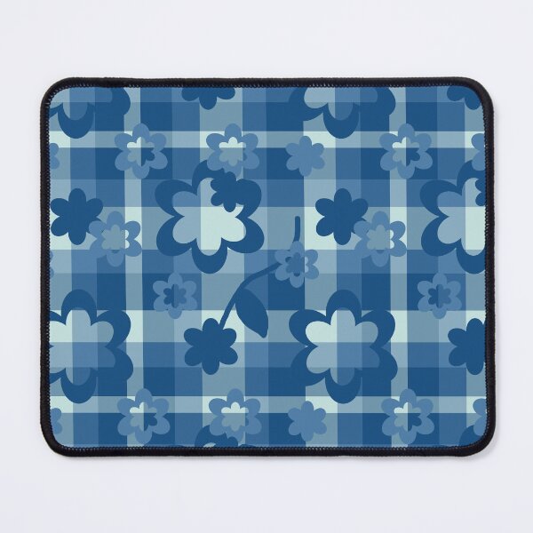 Item preview, Blue Floral Plaid designed and sold by Laura DeCamp.