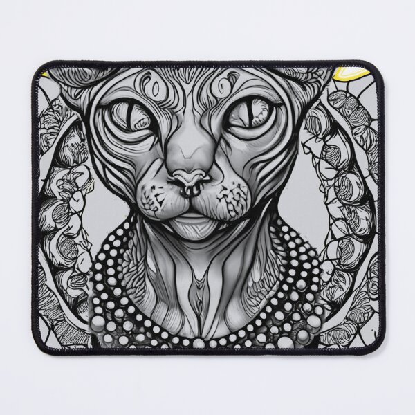 Item preview, Funny Sphynx Cat Art Hairless Cat Lover Pet designed and sold by Albaley.
