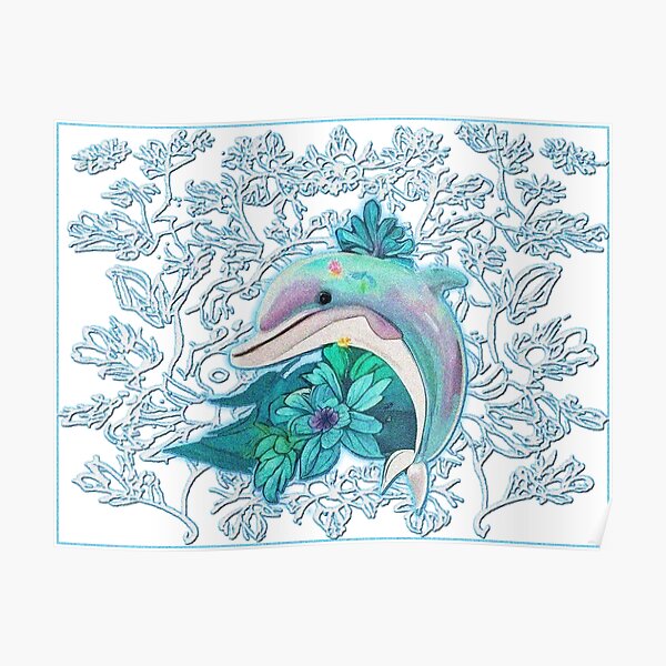 Starry Night Pink Dolphin Miami Dolphins Wall Decor Nusery Decor