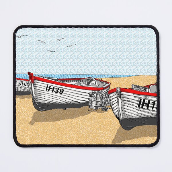 Item preview, Shoreline Trio, Fishing Boats on Aldeburgh Beach, Suffolk designed and sold by Steve Williamson.