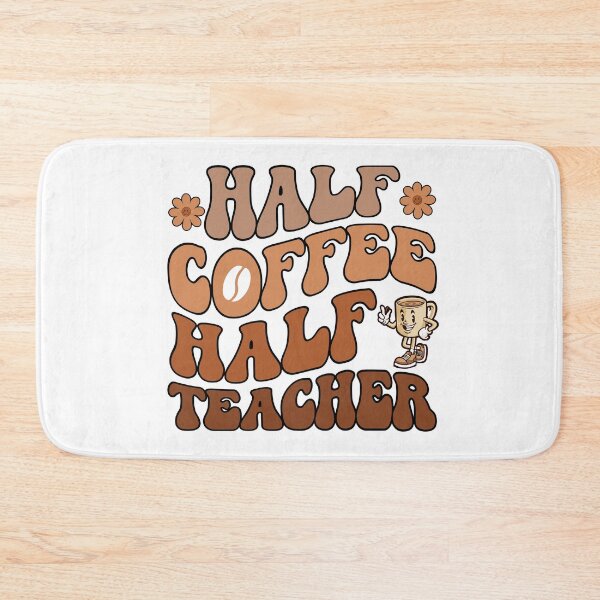 Item preview, Retro Half Coffee Half Teacher designed and sold by ElLocoMus.