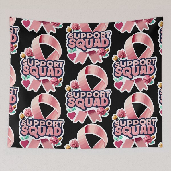 Item preview, Support Squad Breast Cancer Awareness Ribbon designed and sold by Hamza Mrizak.